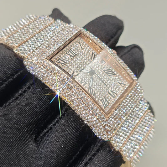 2025 Hot Luxury Brand Quartz Diamond Watch For Men - Empire P.E