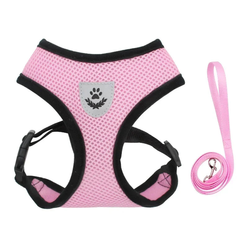 Summer Cat Dog Harness Lead Leash Adjustable Vest - Empire P.E