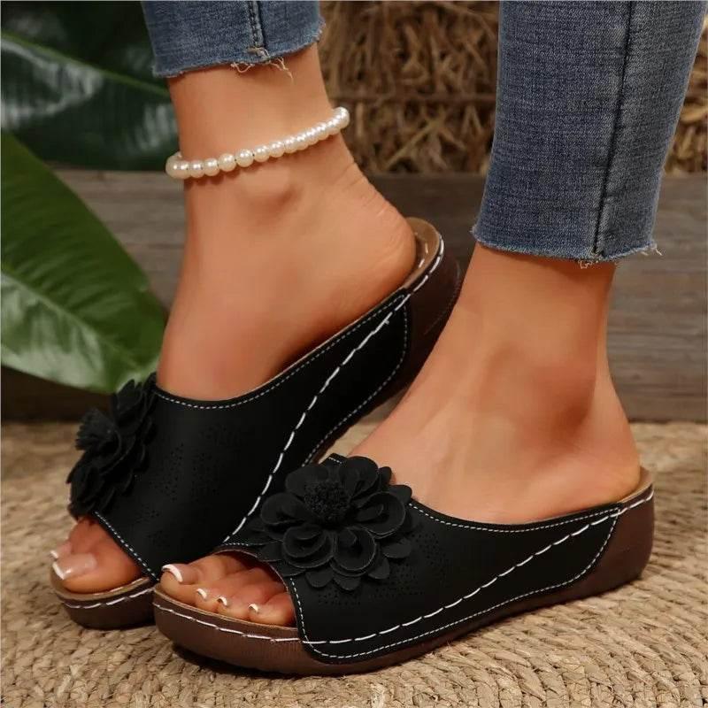Summer Sandals Women Shoes Non-Slip Walking Shoes Slip On Shoes Woman Wedge Women's Sandals Party Slippers Woman Female Footwear - Empire P.E