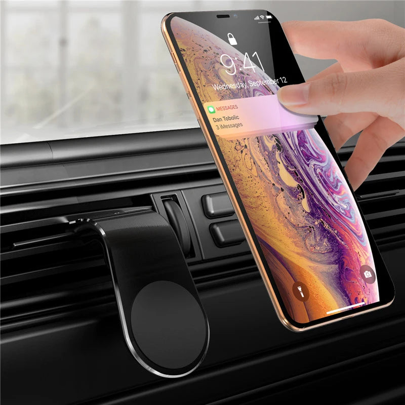 Magnetic L-Shape Car Phone Holder