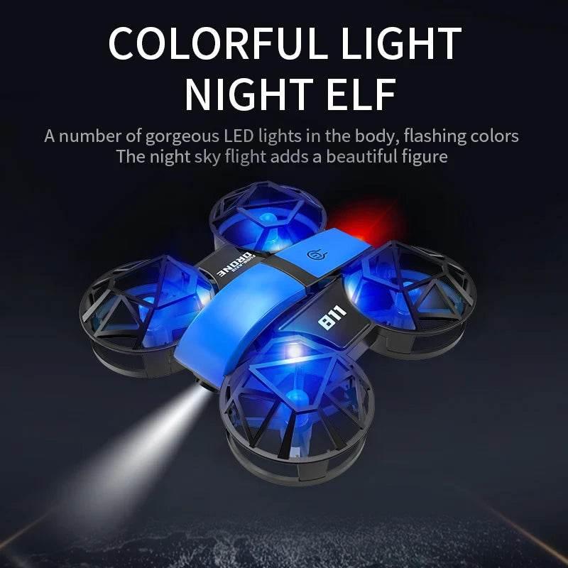 Dowellin D12 Drone Mini Remote Control Aircraft New Children's Toy HD Dual Camera Fixed Height RC Quadcopter Starter Gifts - Empire P.E