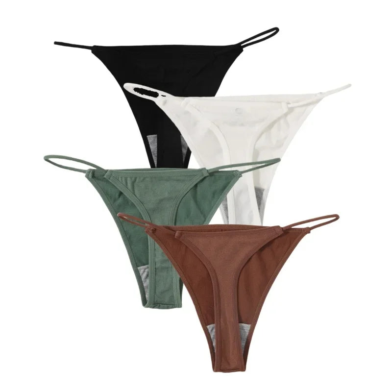 4Pcs/Set Women G-String Seamless Panties Underwear Sexy Lingerie - Empire P.E