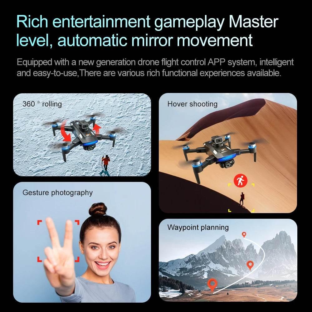 For Xiaomi M6 Drone Professional 8K Camera Drone 5G WIFI FPV UAV With screen remote control RC Dron avoidance Aerial Quadcopter - Empire P.E