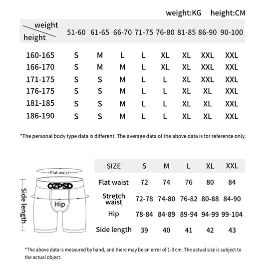 Men Underwear Boxers Plus Size Boxer Briefs - Empire P.E