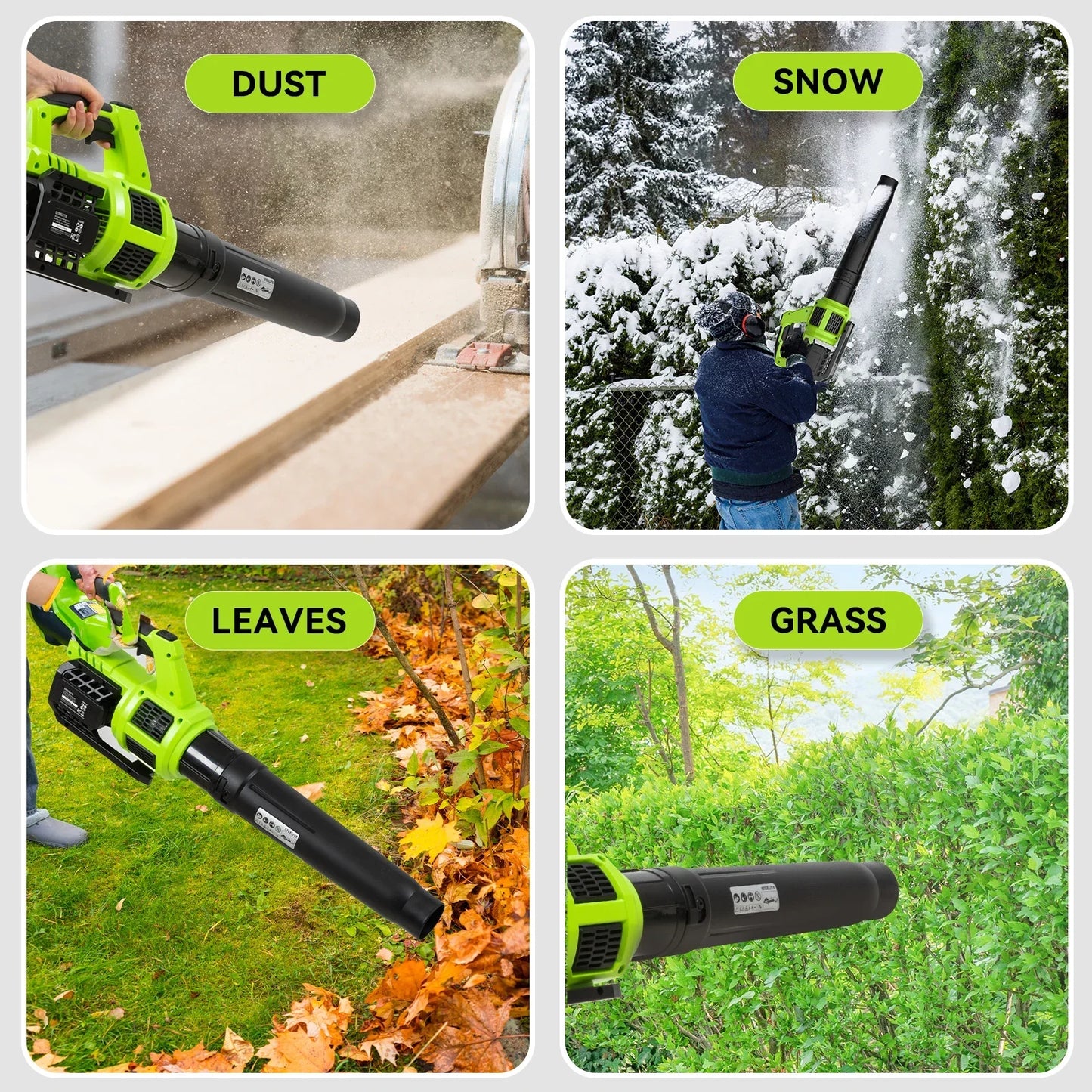 21V Cordless Leaf Blower,120 MPH 480 CFM - Empire P.E