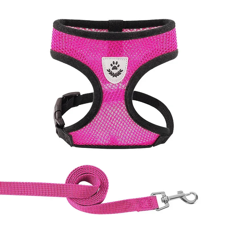 Summer Cat Dog Harness Lead Leash Adjustable Vest - Empire P.E