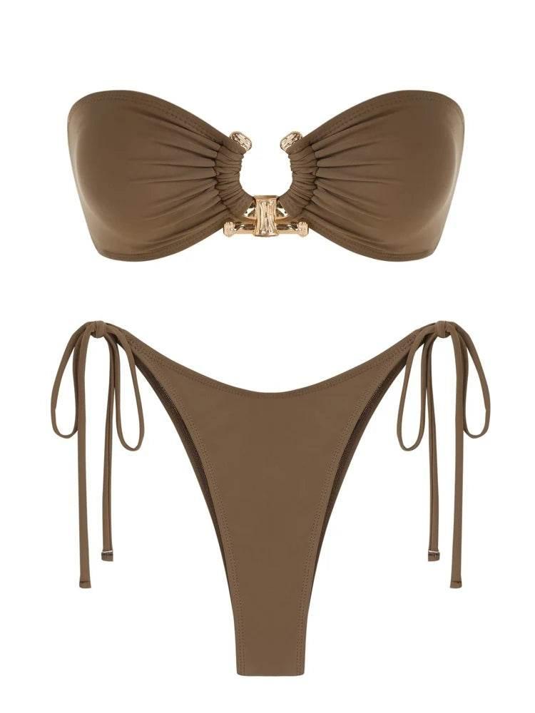 Solid O Ring 2025 New Swimsuit For Women - Empire P.E