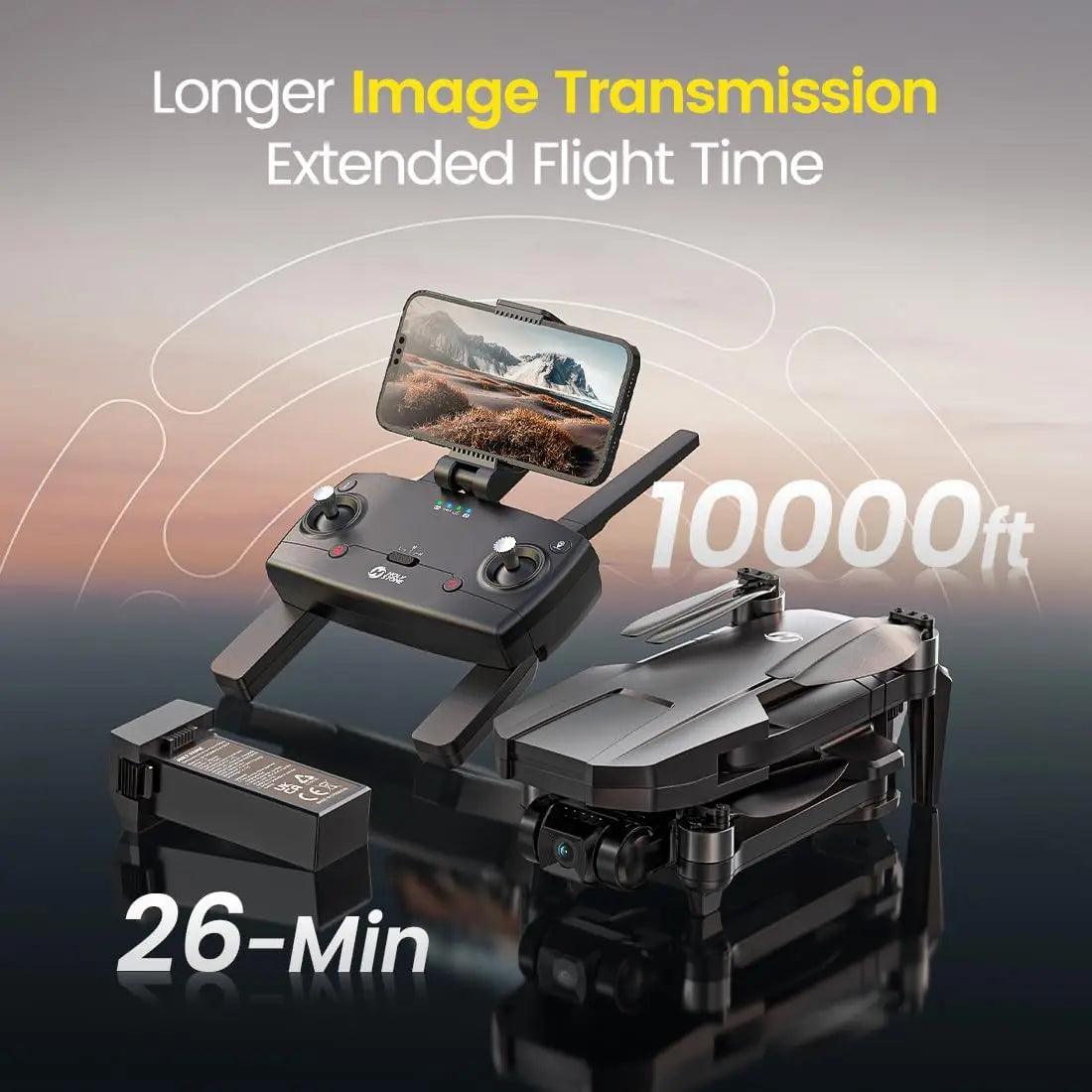 Holy Stone HS720R 3-Axis Gimbal Drone: 4K EIS, Foldable - Empire P.E