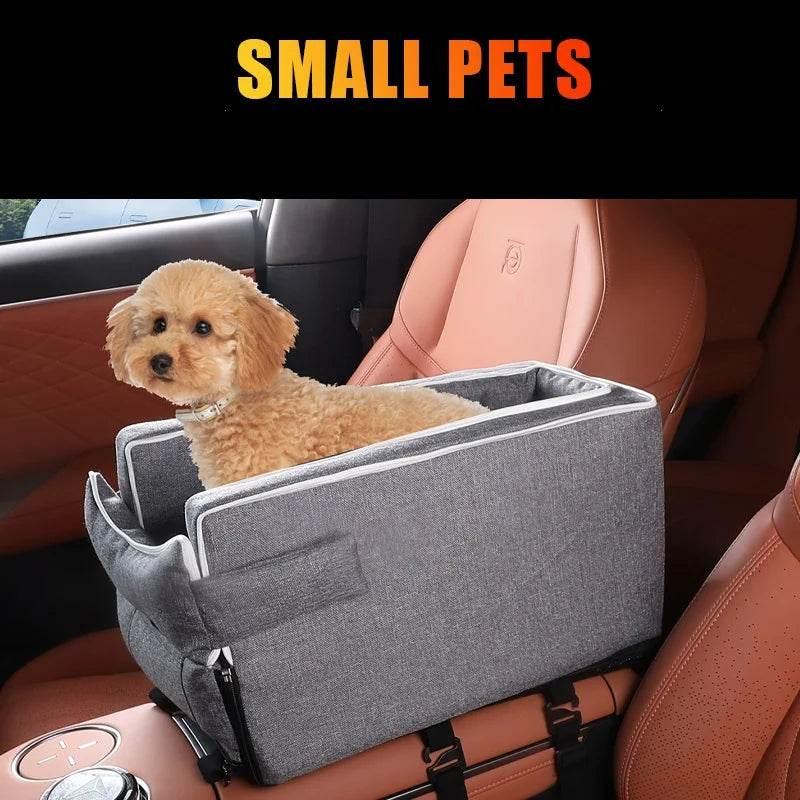 Car Center Console Pet Bed Mat Fiber Pet Safety Seat Essential for Cat & Do Travel Small pet car carrierNon-slip pet car s - Empire P.E