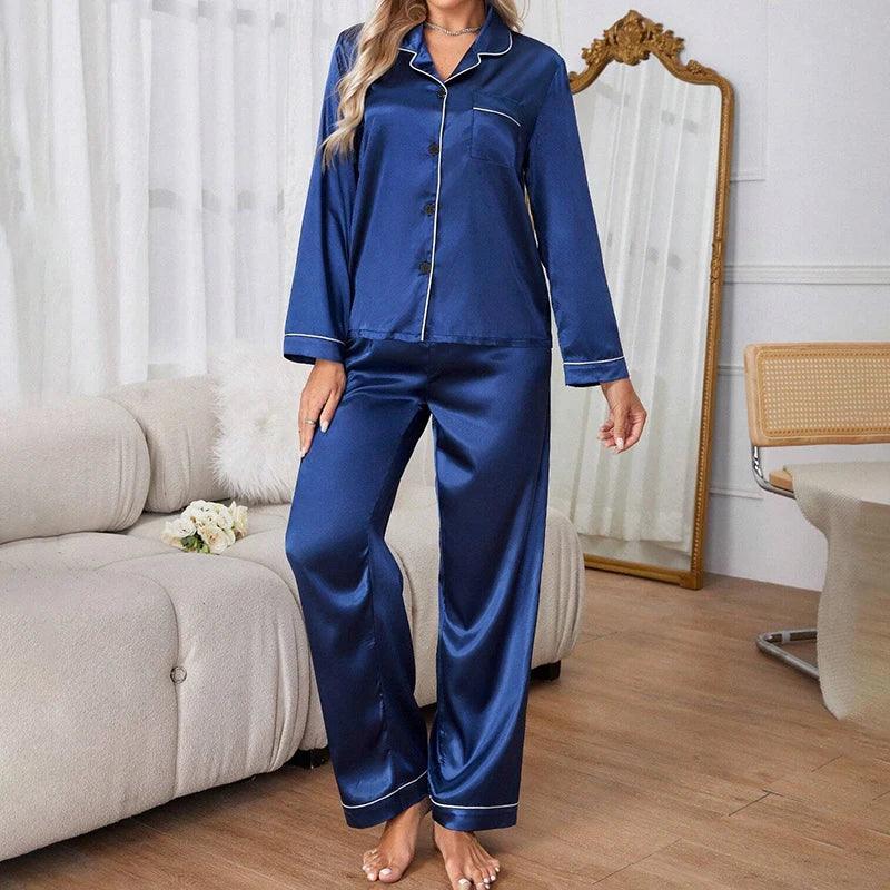 Women's Luxurious Satin Pajamas - Empire P.E
