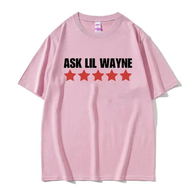 Rapper Ask Lil Wayne Printed Pattern Tshirt for Women's Casual High Quality Fashion Tshirt Top Clothing Oversized T-shirt - Empire P.E