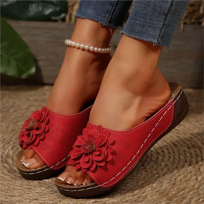 Summer Sandals Women Shoes Non-Slip Walking Shoes Slip On Shoes Woman Wedge Women's Sandals Party Slippers Woman Female Footwear - Empire P.E