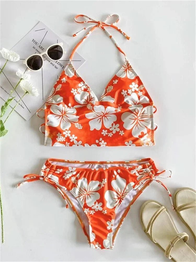 Floral Print Bikinis Set - Empire P.E