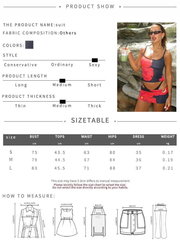 Nibber Beach Style Flower Print 2 Piece Set - Empire P.E