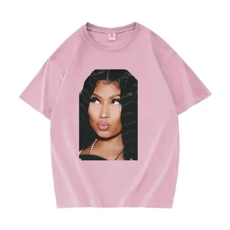 Funny Nicki Minaj Meme pattern Tshirt for womenhip-hop fashionretro rap Tshirtoversized Tshirt street wear - Empire P.E