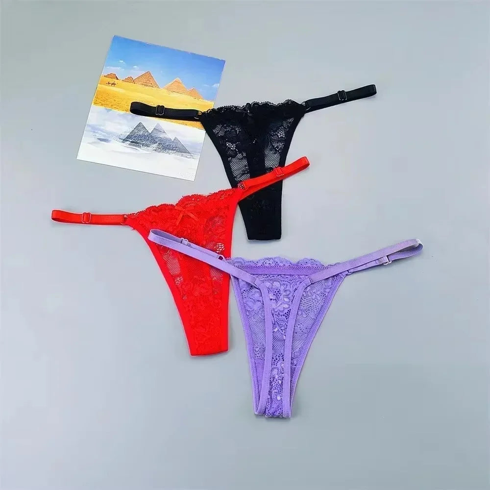 3Pcs Sexy Thongs Underwear for Women - Empire P.E