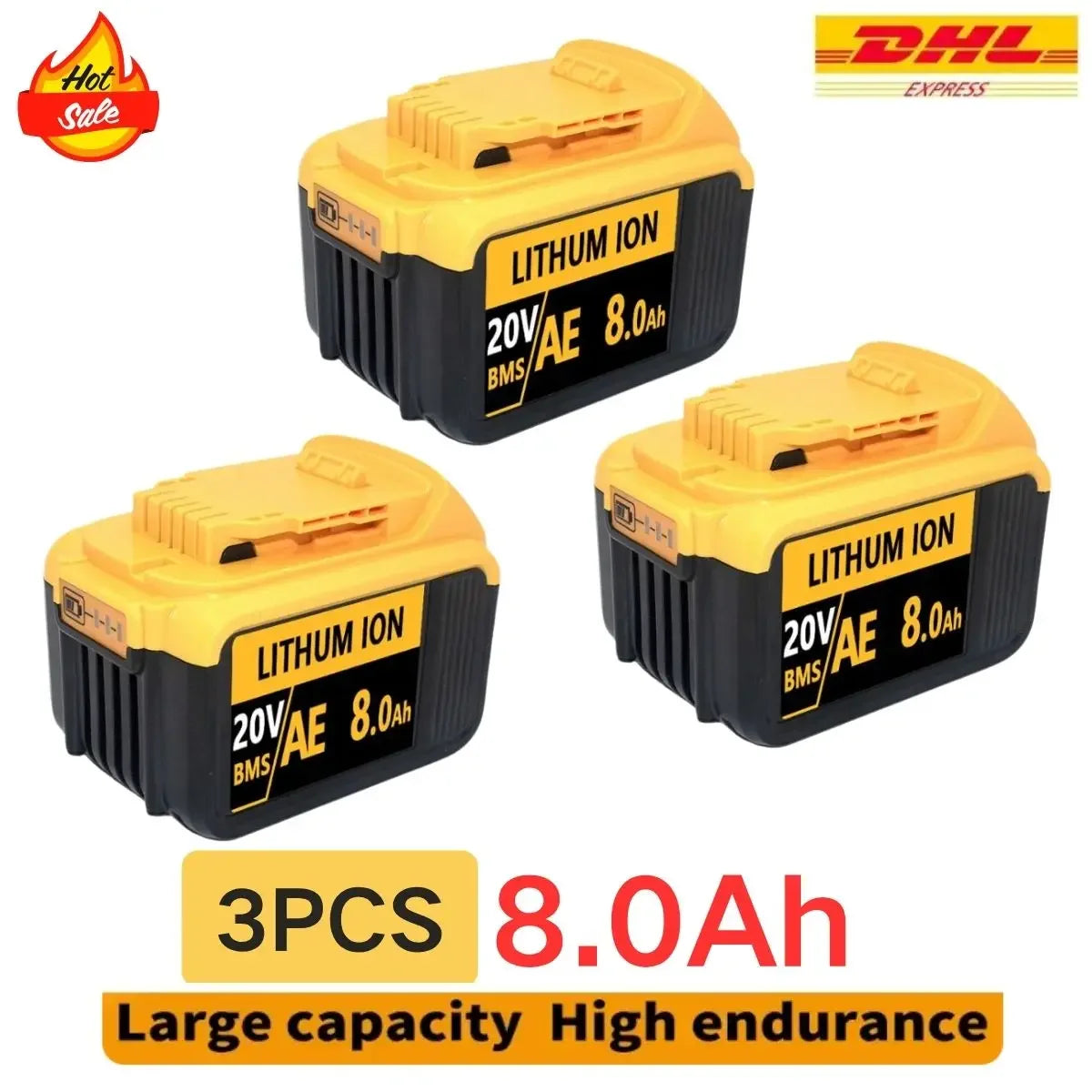 For DeWalt 20V 8/12/18AH MAX Li-ion Battery for DeWalt DCB547-XJ DCB200/DCB201 for Flexvolt Tool Batteries Replacement Battery - Empire P.E