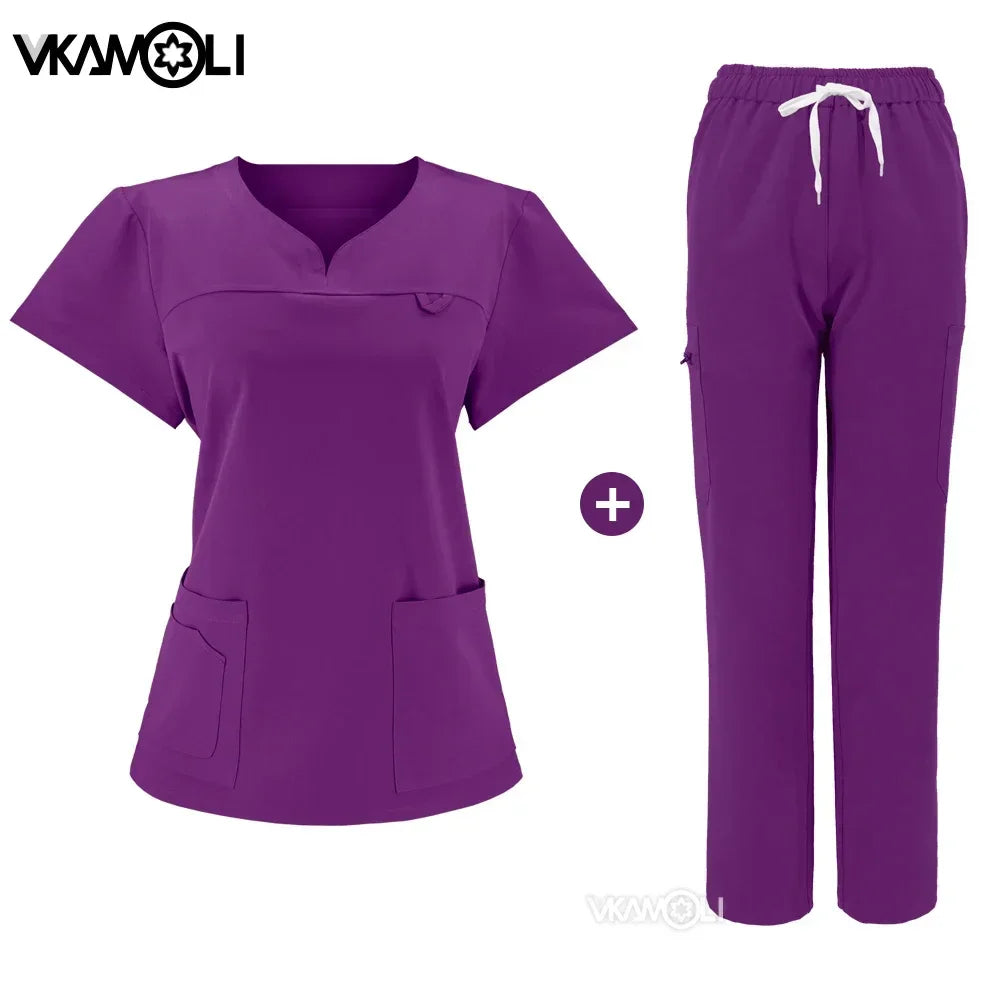 NEW Slim fitting elasticity Scrubs sets