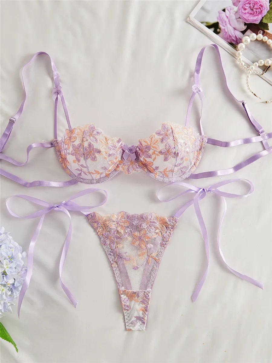 Sexy Lingerie Set Women Embriodey - Empire P.E