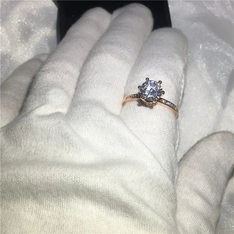 18K Rose Gold Lab Diamond Ring - Empire P.E