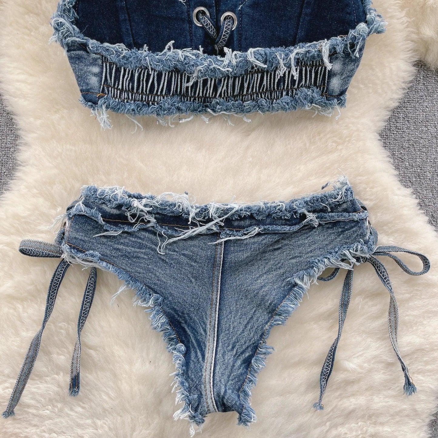 Women Bikini Denim Suits - Empire P.E