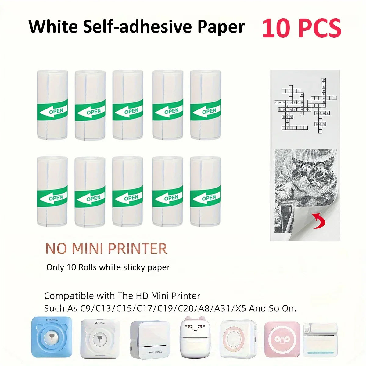 Rolls Of Self-Adhesive Paper Portable Thermal For Printer - Empire P.E