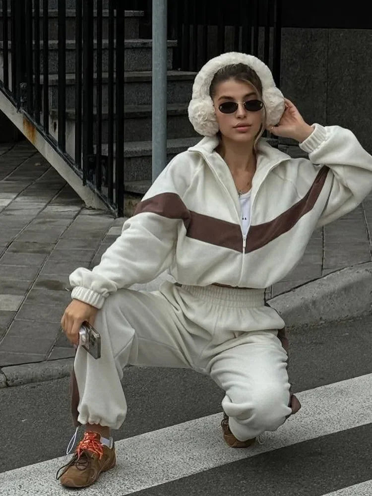 Women's Tracksuit Suit Autumn Fashion Two Pieces Oversized