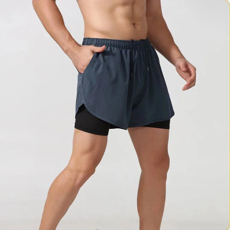 Sport Shorts Men Sportswear 2 In 1 Short - Empire P.E