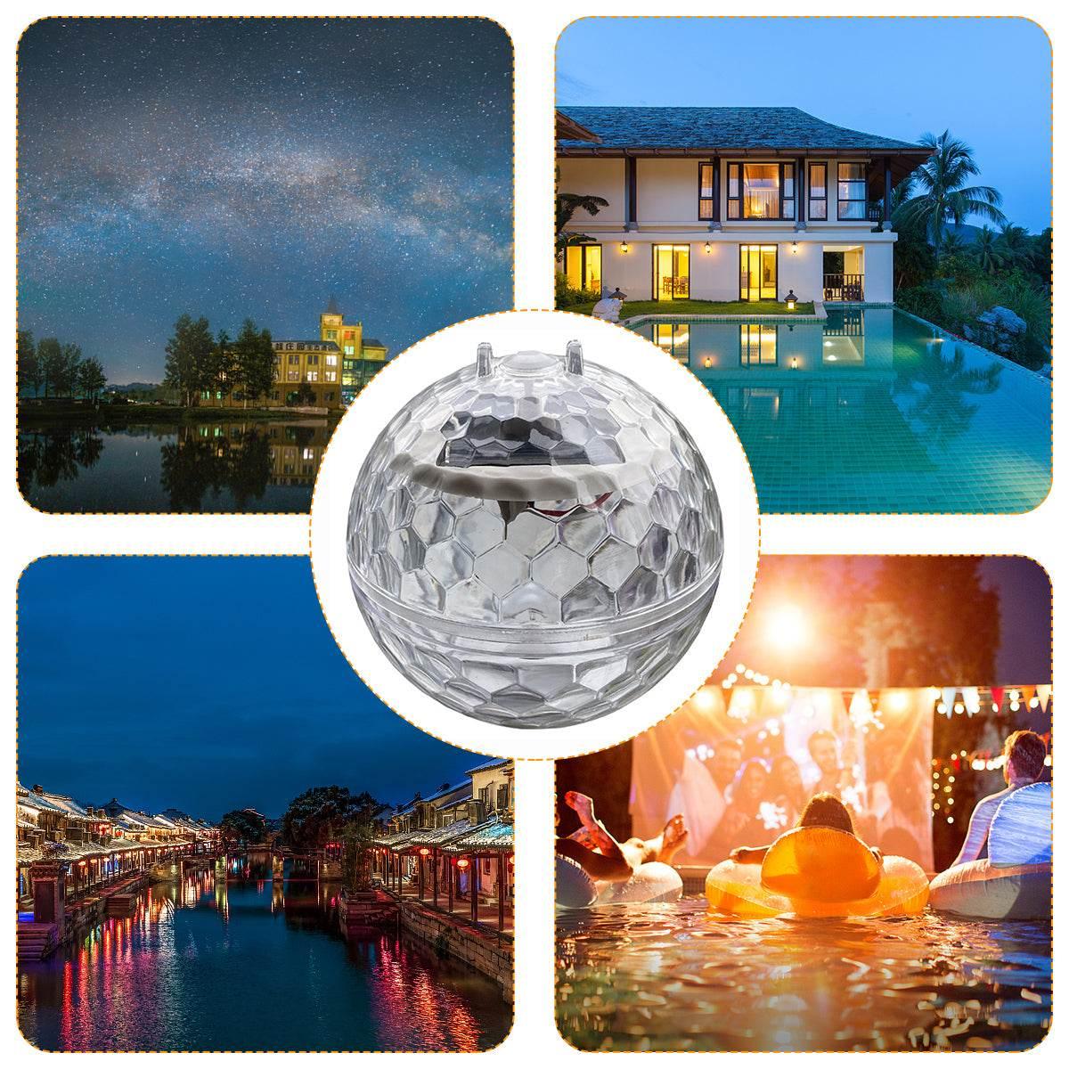 Solar Floating Pool Light Waterproof LED Solar Glow Ball Lamp Decoration for Pools Pond Fountain Garden Party Tub Home Decor - Empire P.E