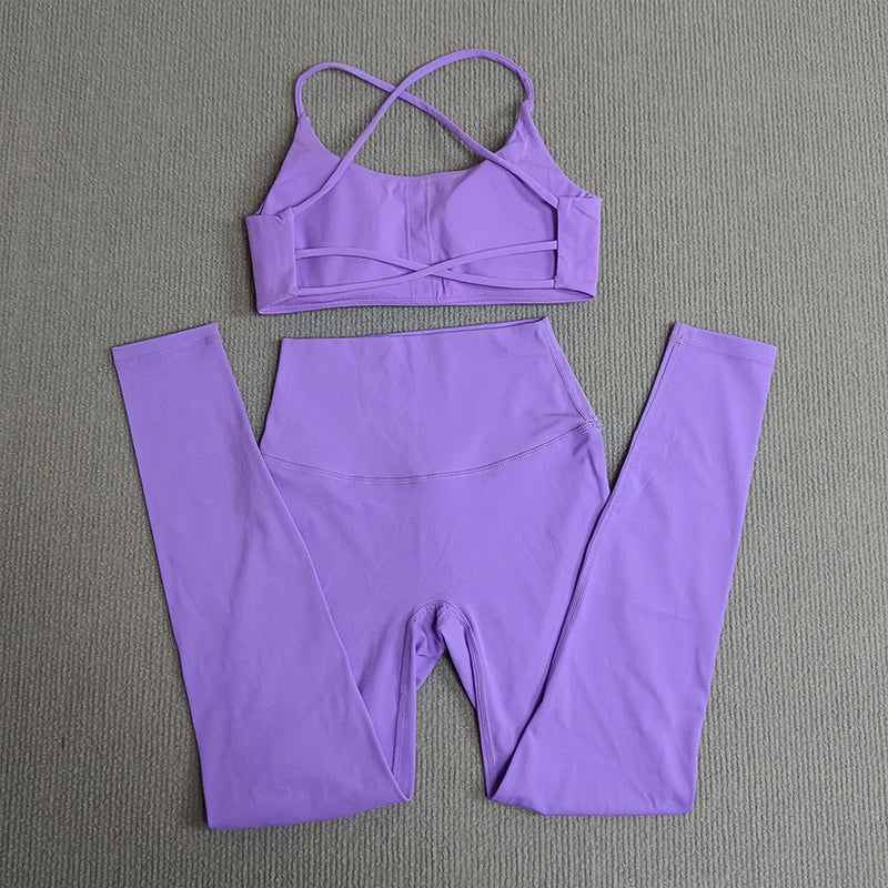 Yoga Clothes Set 2 Pcs Gym Tights Sports Set - Empire P.E
