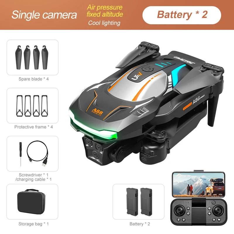 8K GPS dual-camera professional drone A88 5G obstacle avoidance brushless optical flow quadcopter toy gift - Empire P.E