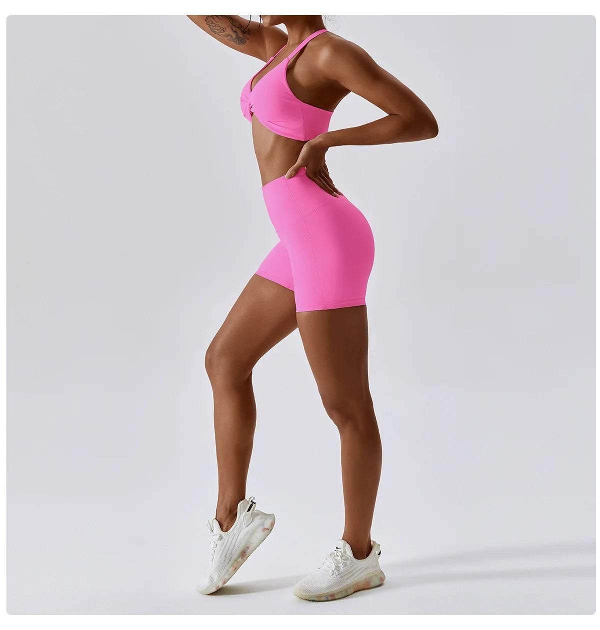 Yoga Set Women's Tracksuit Fitness Sports Set Workout Clothes For Women Gym Set Women Outfits Sports Bra Yoga Pants Yoga Suit - Empire P.E