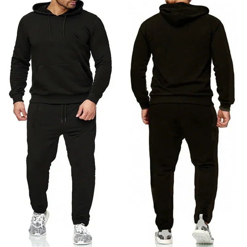 Classic Mens Solid Color Tracksuit