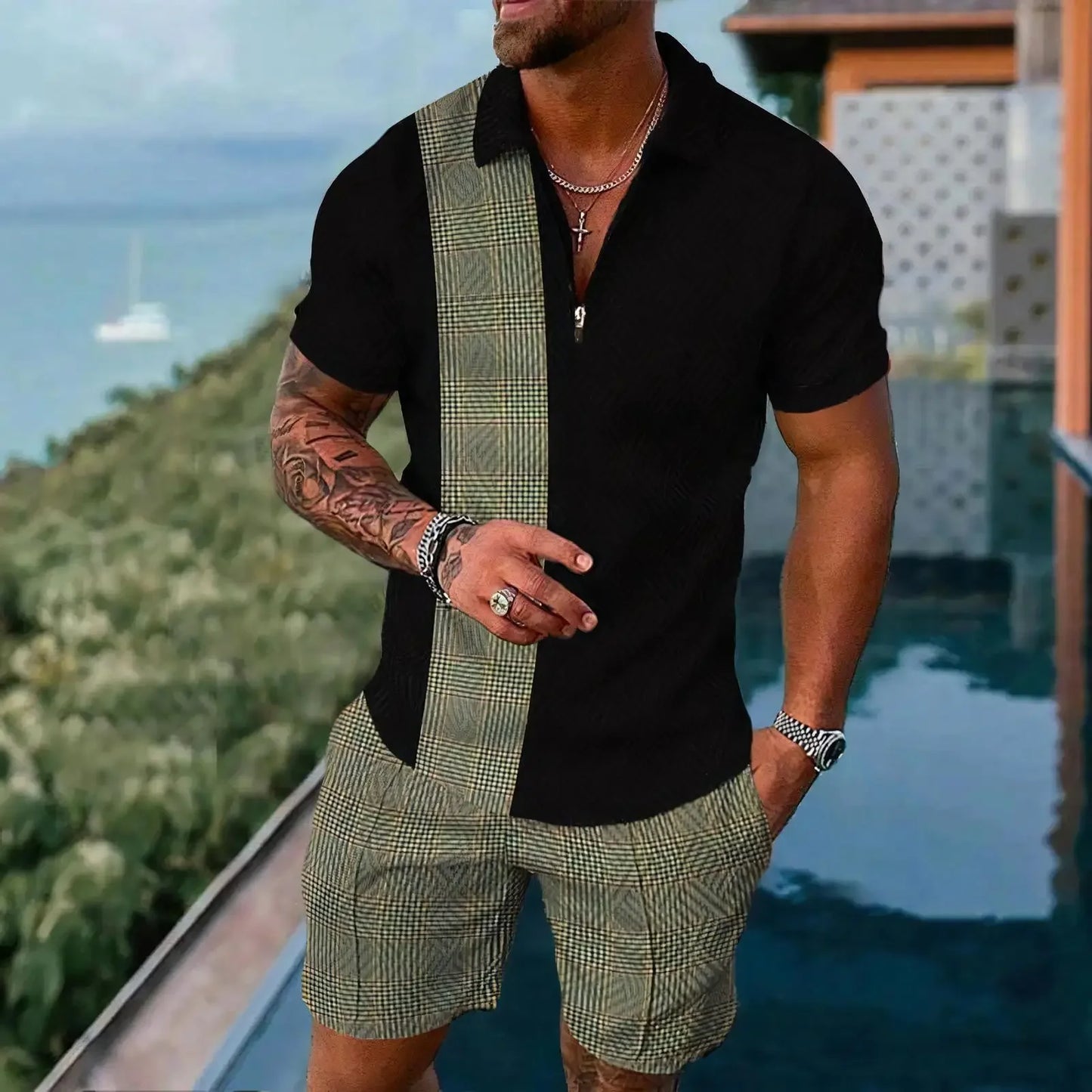 Graphic Men's Polo Shirt Sets - Empire P.E