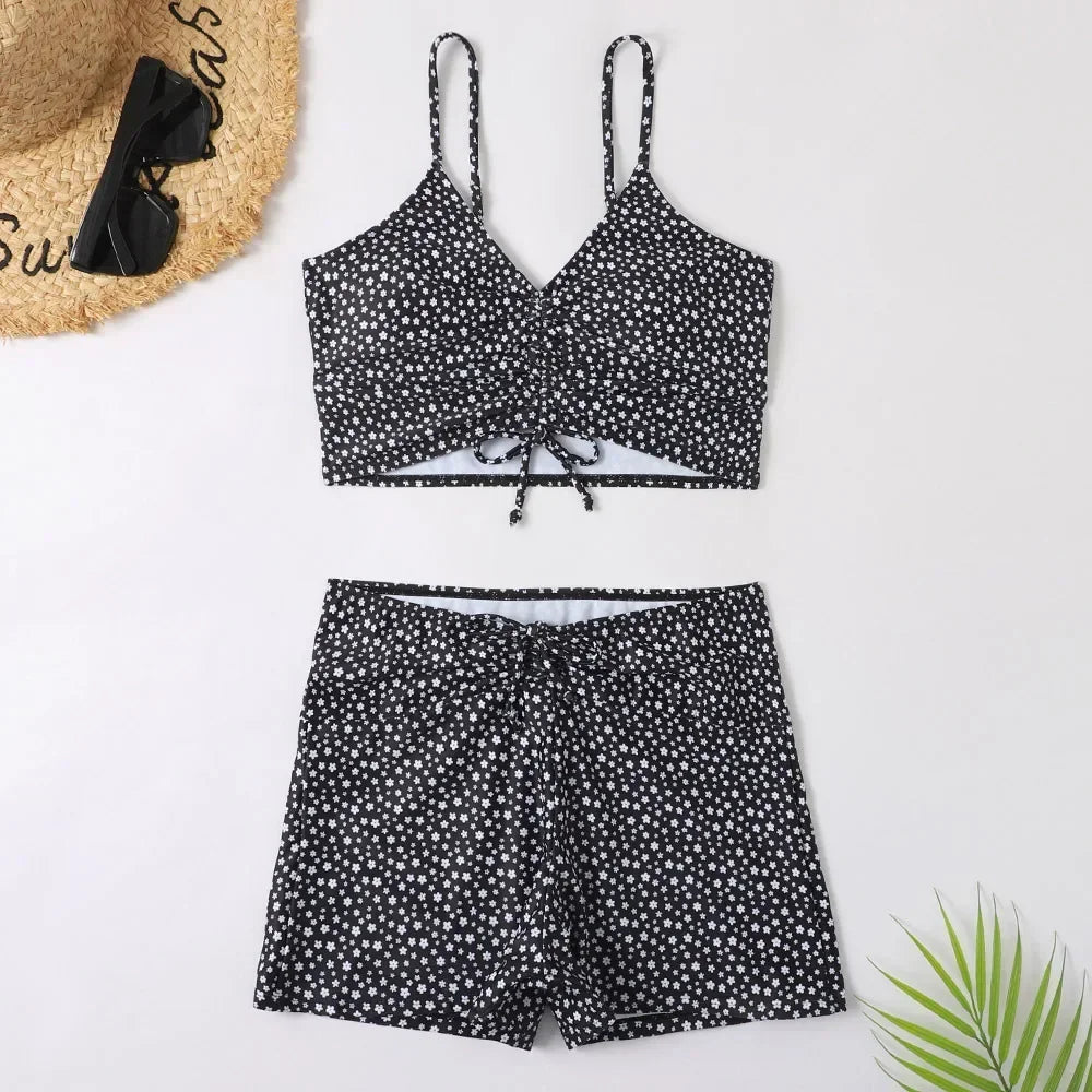 Women 2024 Floral Print Bikini Swim Suits