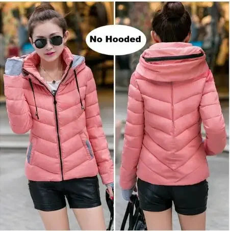 Women's Thicken Outerwear Solid Coats - Empire P.E