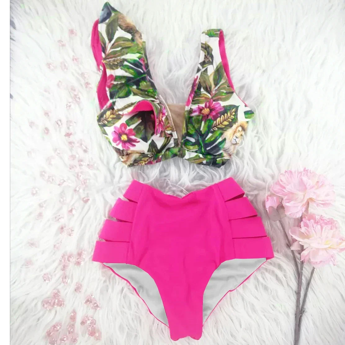 2025 New High Waist Bikini Swimsuit - Empire P.E