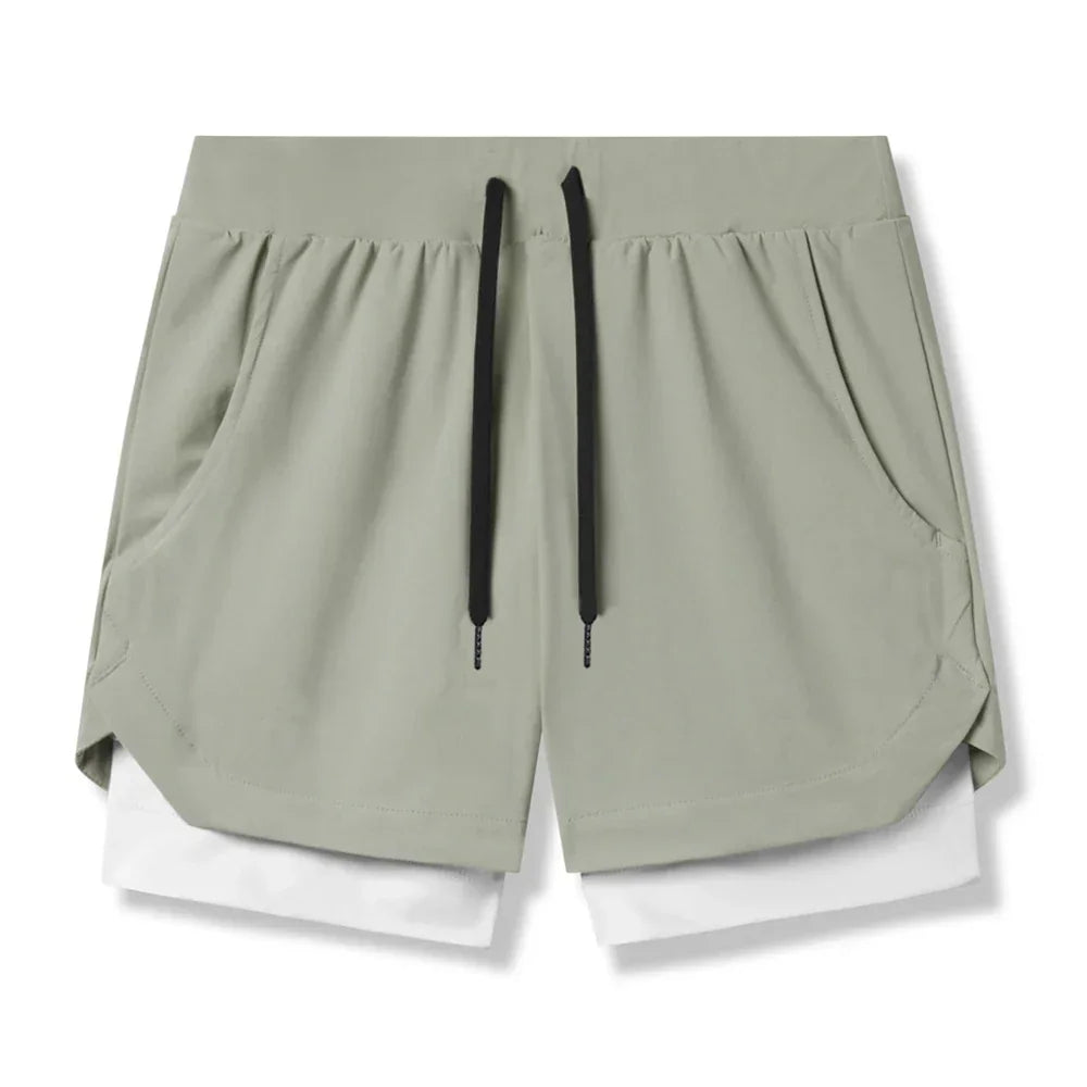 2023 new Breathable Double layer sport shorts - Empire P.E