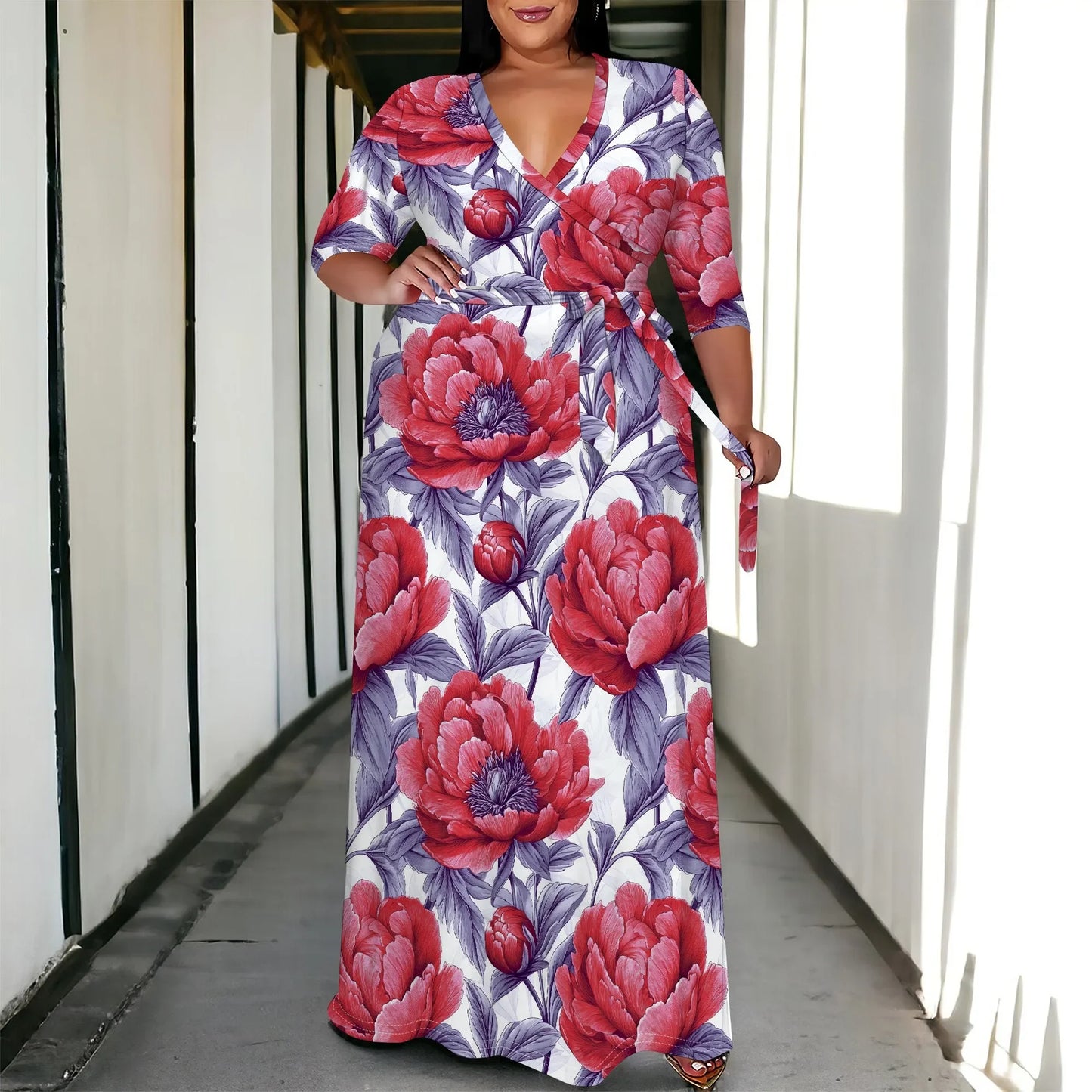 Plus Size Maxi Dress for Women - Empire P.E