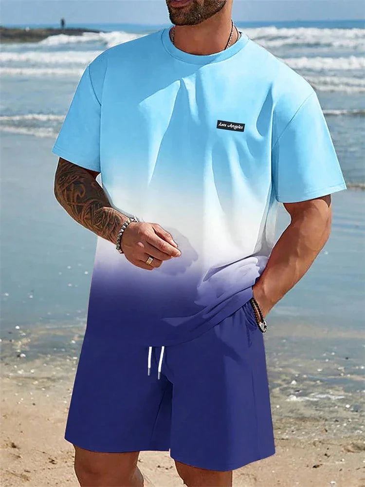 Summer Men's Suit Sportswear Fashion Casual Short Sleeve - Empire P.E