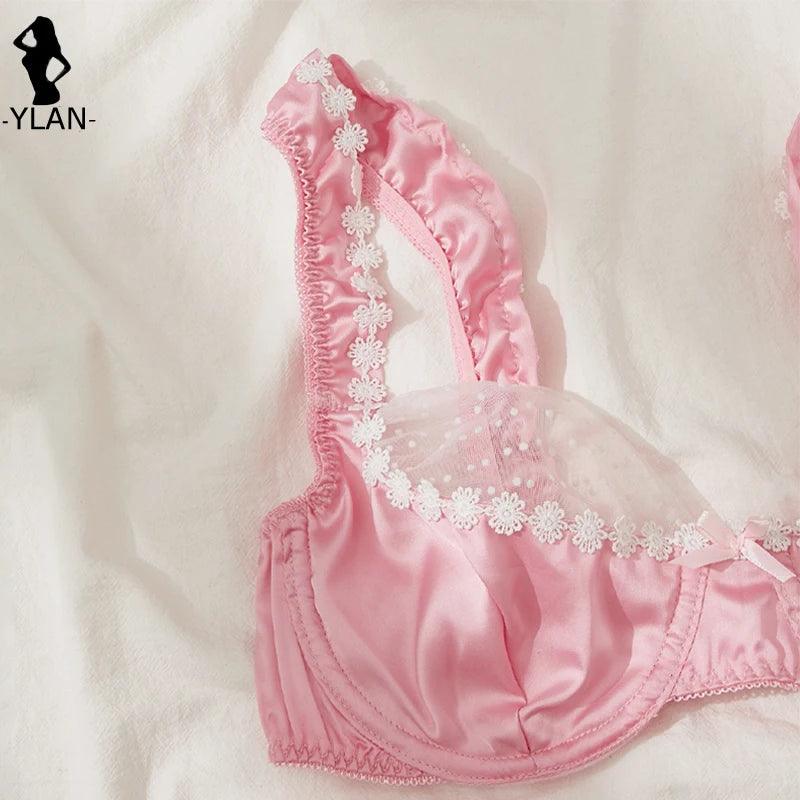 Fine Satin Lingerie Sexy Underwear 2 Piece Women Set - Empire P.E
