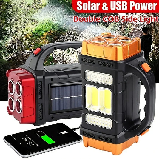 High Power Led Flashlights Camping Torch Work Light Solar Charge - Empire P.E