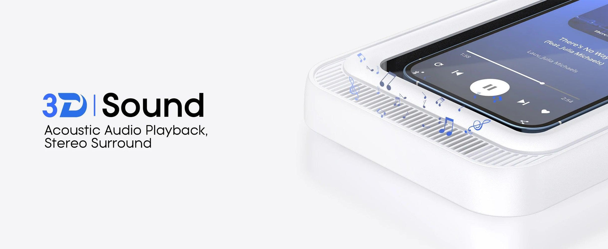 Shower Phone Holder with Speaker Waterproof 480 Rotation, Wall Phone Mount - Empire P.E