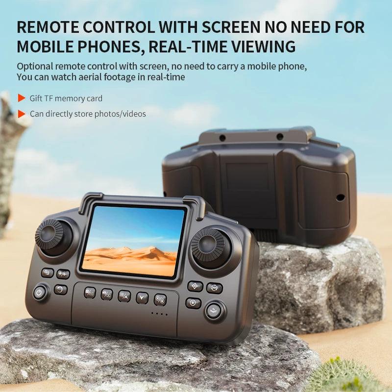 New E88Pro RC Drone Professinal With Screen Remote Control Wide Angle Dual 8K HD Camera Foldable RC Helicopter WIFI FPV Gift Toy - Empire P.E