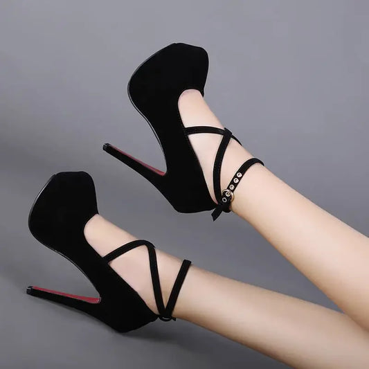 High Heels Ladies Stilettos Strappy Pumps - Empire P.E