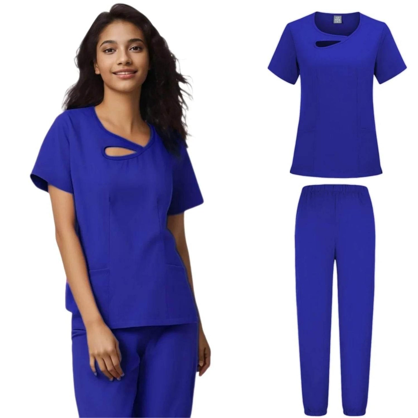 New Design Hospital Scrubs Set Nursing Spandex And Stretch Medical Uniforms Nurse Uniform Fit Scrubs Women Scrubs Sets - Empire P.E