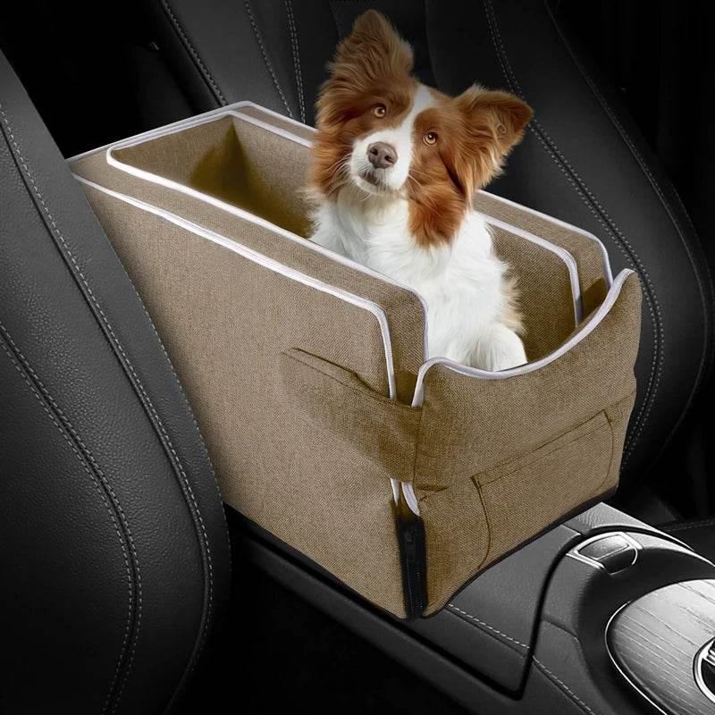 Car Center Console Pet Bed Mat Fiber Pet Safety Seat Essential for Cat & Do Travel Small pet car carrierNon-slip pet car s - Empire P.E