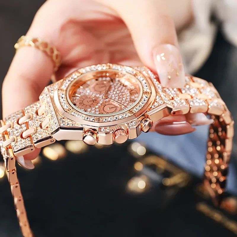 Women's Rhinestone Quartz Watch - Empire P.E