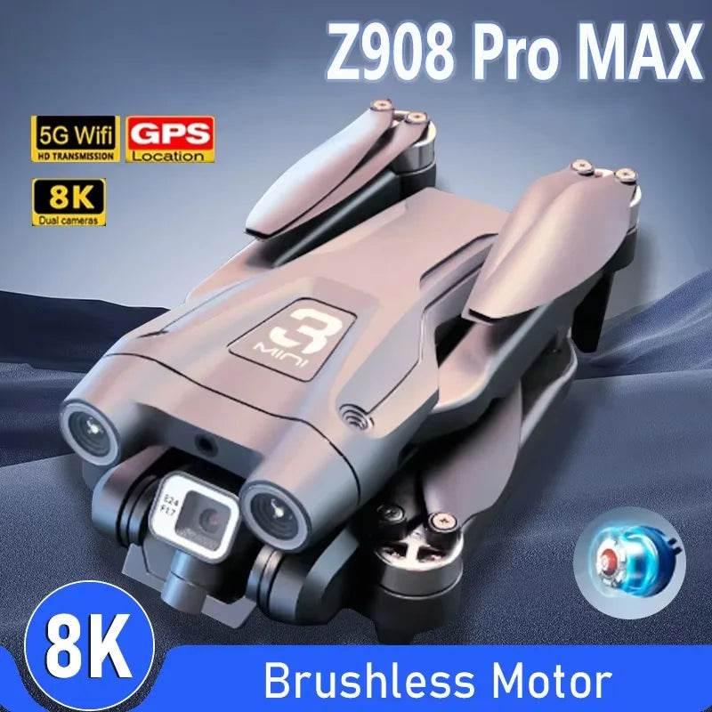 2025 New Z908 Pro /MAX 8K Drone ESC Professional 8K Dron Optical Flow Localization 3sided Obstacle Avoidance Quadcopter Toys - Empire P.E