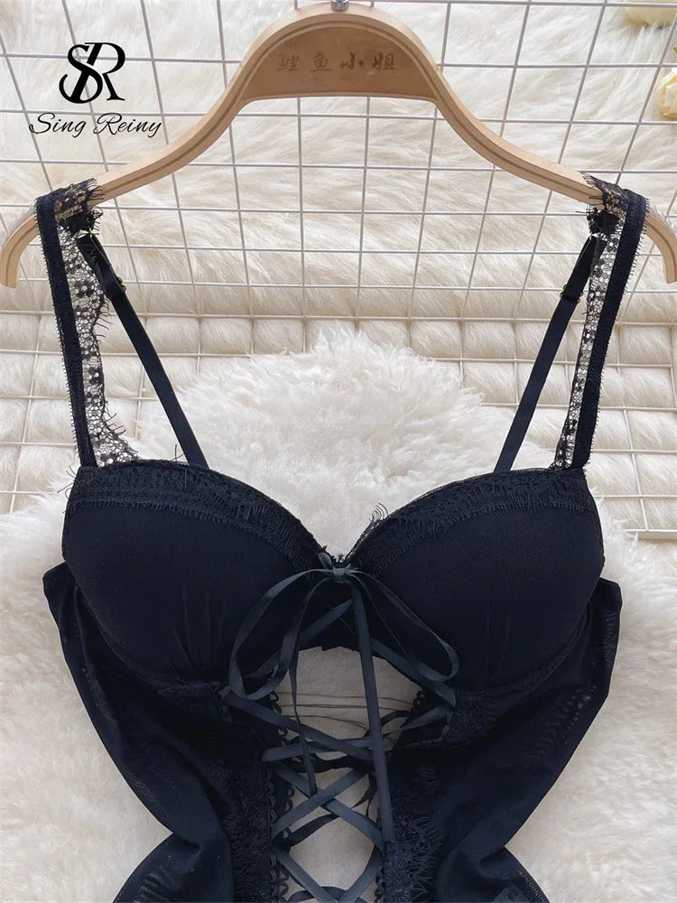 Strap Lace Up Porn Sensual Underwear Suits - Empire P.E